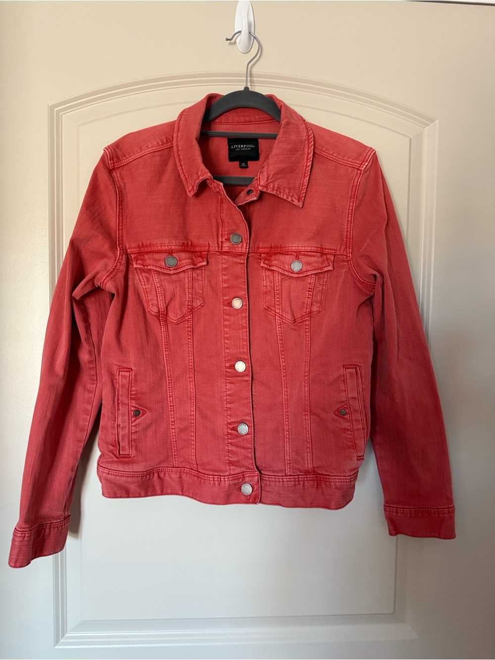 Liverpool Los Angeles Coral Denim Jacket - Women's Size M 0107